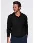 Pánská triko s límečkem OMBRE OM-POLS-0151 BLACK