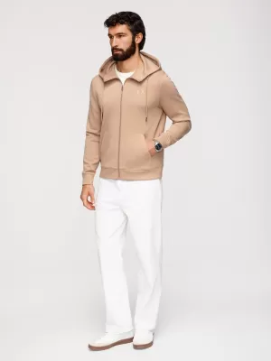 Pánská mikina OMBRE OM-SZBC-0196 BEIGE