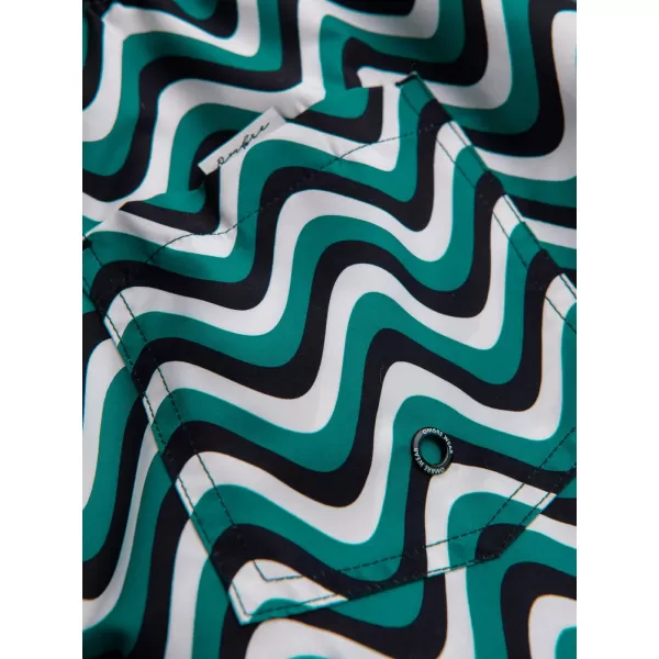 Pánské kraťasy OMBRE OM-SRSS-0221 GREEN AND BLACK 