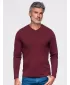 Pánské tričko OMBRE OM-LSBL-0143 BURGUNDY