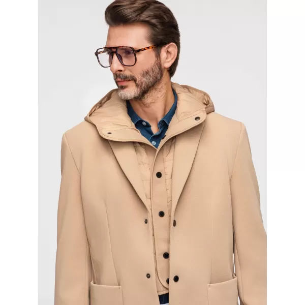  Pánská bunda OMBRE M167 LIGHT BROWN 