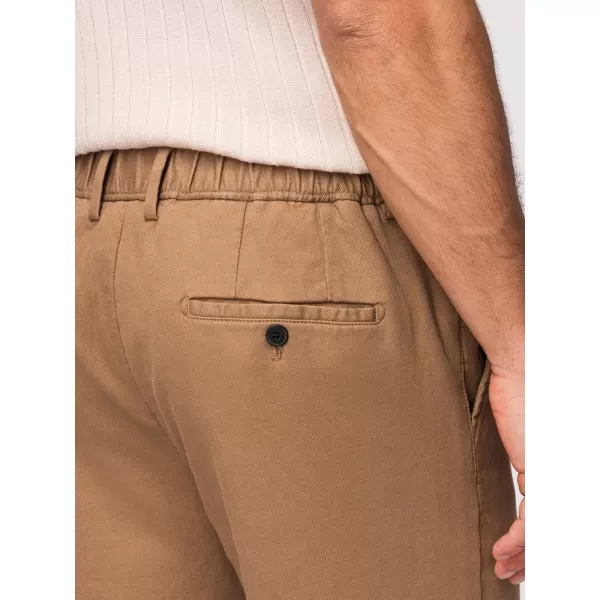  Pánské kalhoty OMBRE OM-PACP-0294 BROWN 