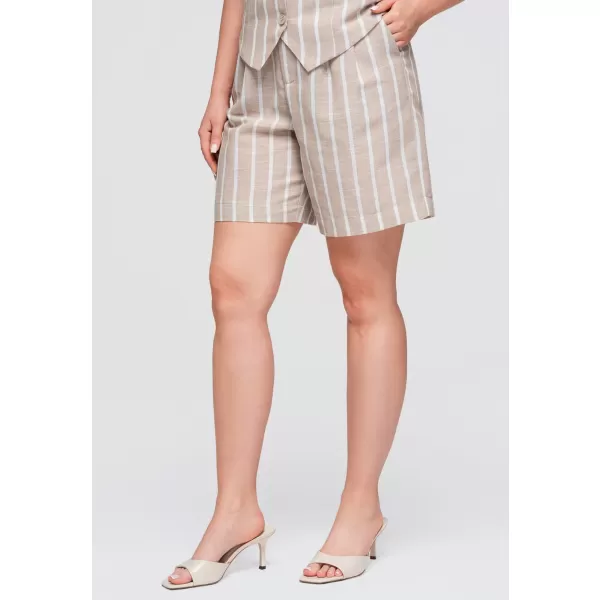  Dámské kraťasy OMBRE OW-ST-E0017 BEIGE 