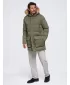 Pánská parka OMBRE OM-JALJ-0310 DARK OLIVE