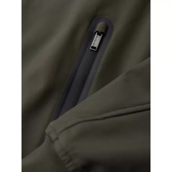  Pánská bunda s kapucí OMBRE OM-JANP-0233 DARK OLIVE 