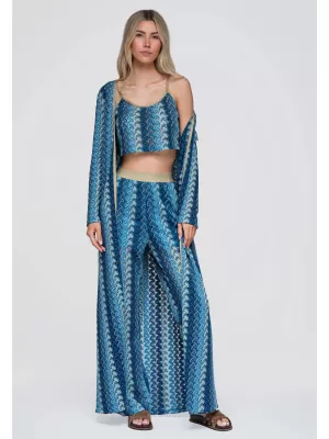 Dámský kardigan OMBRE OW-UW-E0001 BLUE