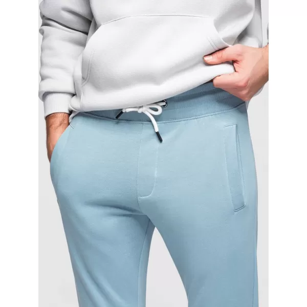  Pánské tepláky OMBRE OM-PABS-0304 LIGHT BLUE 