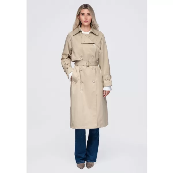  Dámský kabát OMBRE OW-CT-E0004 BEIGE 