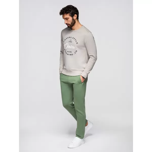  Pánské tepláky OMBRE OM-PABS-0304 GREEN 