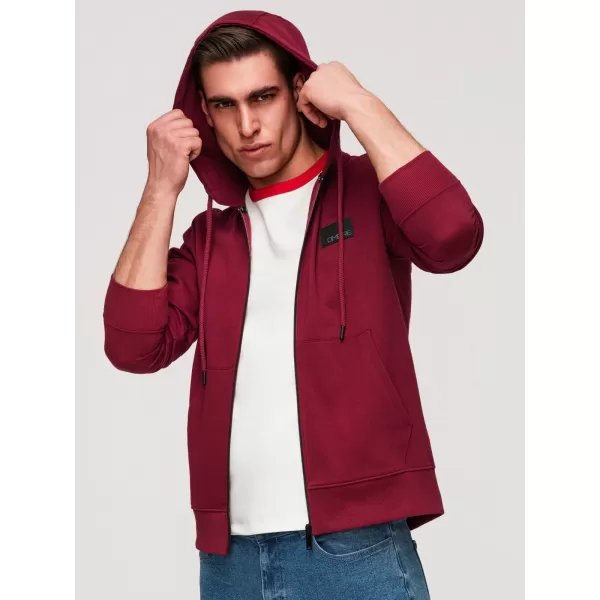  Pánská mikina OMBRE OM-SSZP-0256 RED 