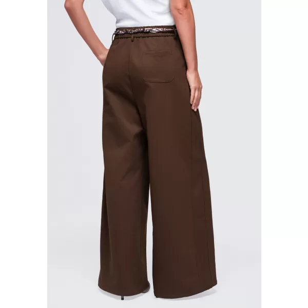  Dámské kalhoty OMBRE OW-PA-E0020 BROWN 