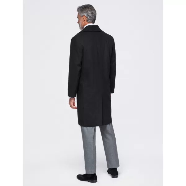  Pánský kabát OMBRE OM-COWC-0156 BLACK 
