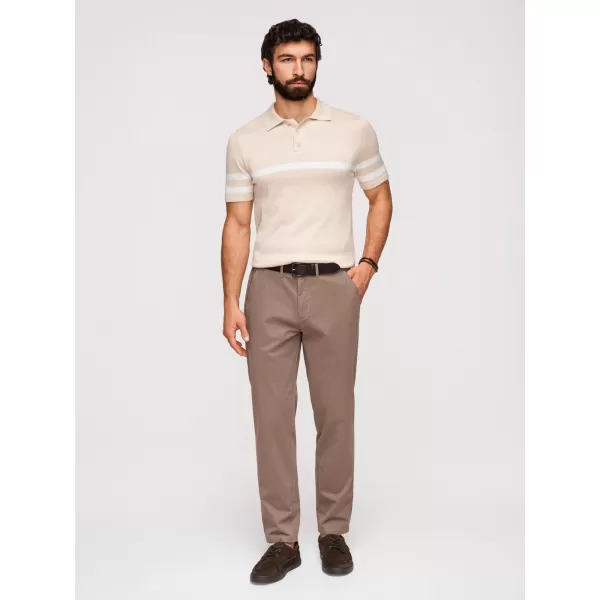  Pánské kalhoty OMBRE OM-PACP-0293 BROWN 
