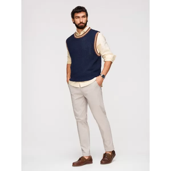  Pánské kalhoty OMBRE OM-PACP-0293 BEIGE 