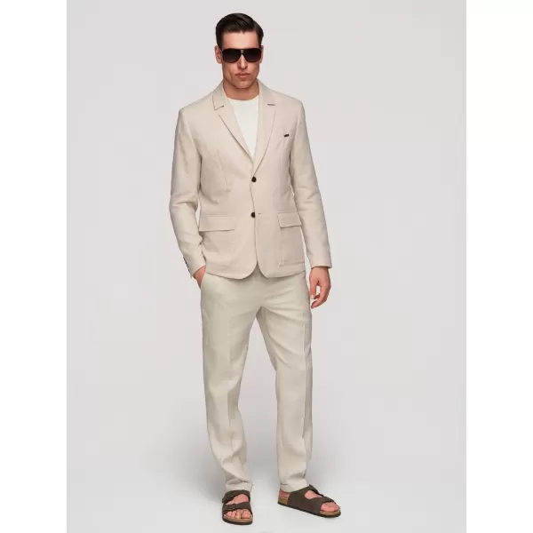  Pánské sako OMBRE M169 BEIGE 