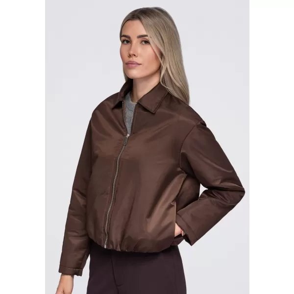  Dámská bunda OMBRE OW-JT-E0003 BROWN 