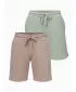 Pánský set kraťas OMBRE Z125 BEIGE/LIGHT GREEN