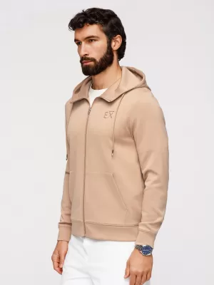 Pánská mikina OMBRE OM-SZBC-0196 BEIGE