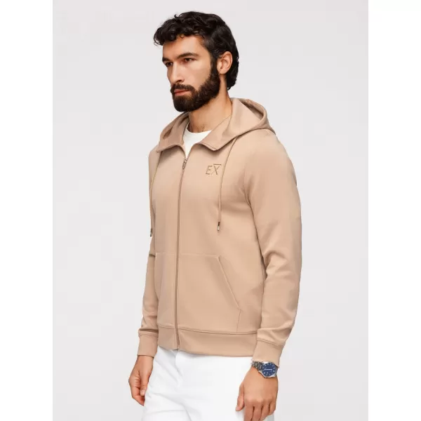  Pánská mikina OMBRE OM-SZBC-0196 BEIGE 