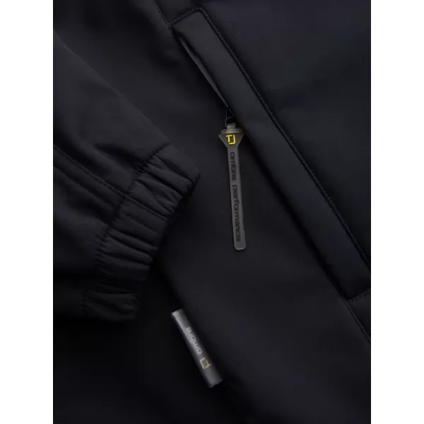  Pánská softshellová bunda OMBRE OM-JANP-0292 BLACK 