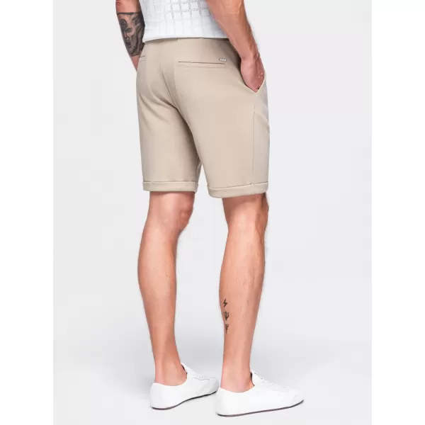  Pánské kraťasy OMBRE OM-SRCS-0206 BEIGE 