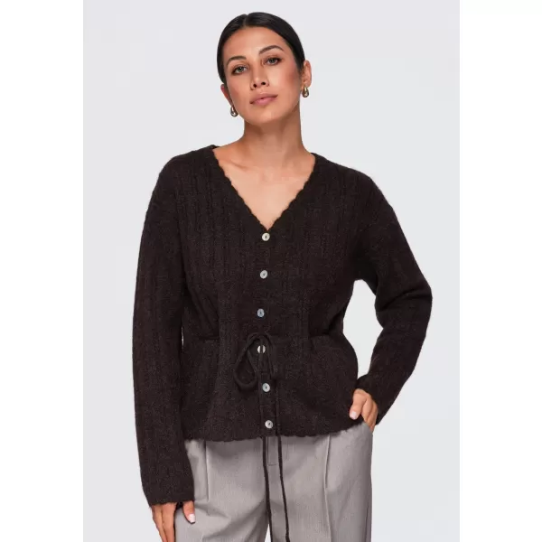  Dámský svetr OMBRE OW-SW-E0012 BROWN 