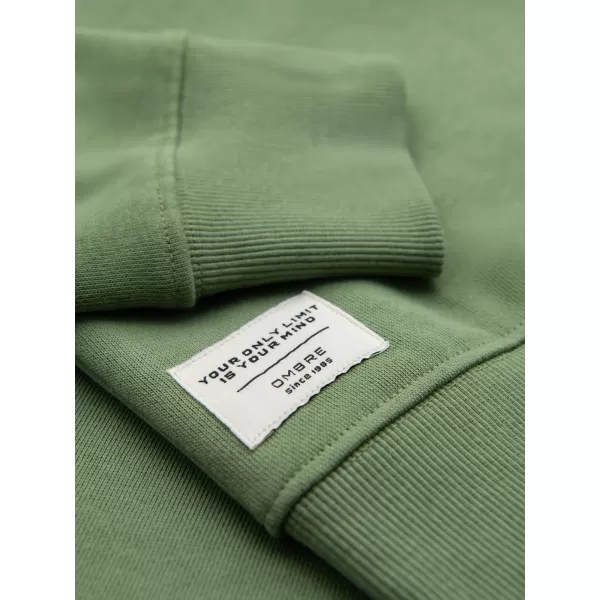  Pánská mikina OMBRE OM-SSBN-0271 GREEN 