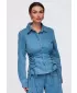 Dámská košile OMBRE OW-SH-E0070 BLUE