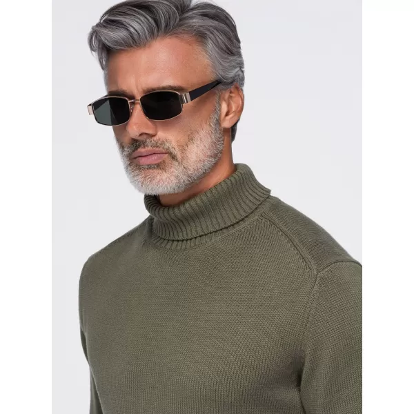  Pánský rolák OMBRE OM-SWTN-0192 OLIVE 