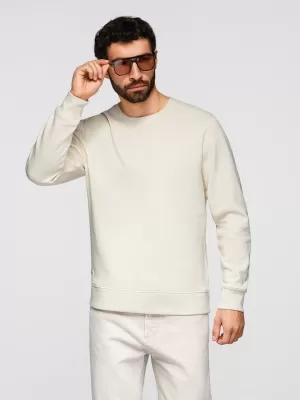 Pánská mikina OMBRE OM-SSBN-0271 CREAM