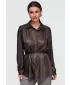 Dámská košile OMBRE OW-SH-E0071 BROWN