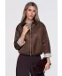 Dámská bunda OMBRE OW-JT-E0003 BROWN