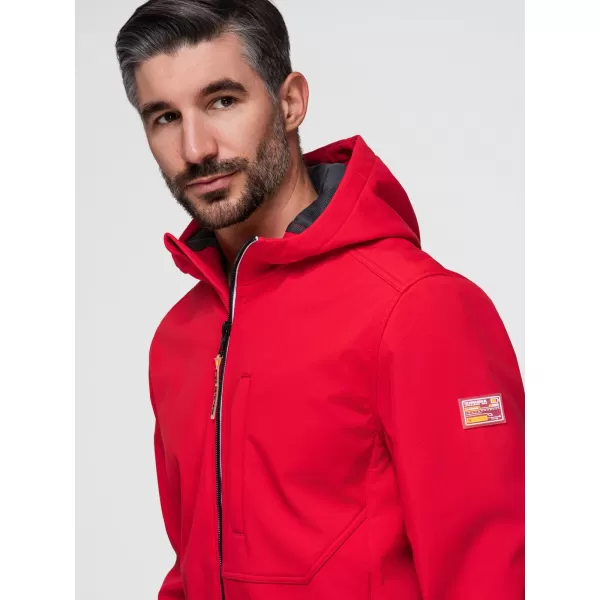  Pánská softshellová bunda OMBRE OM-JANP-0292 RED 