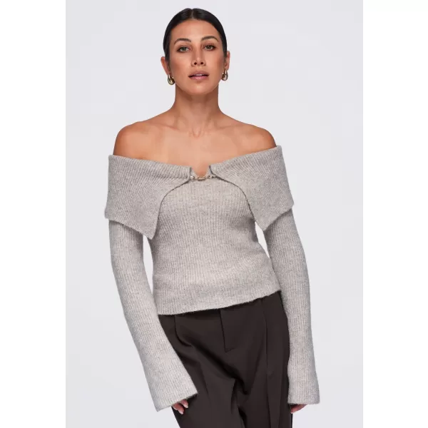  Dámský svetr OMBRE OW-SW-E0011 TAUPE 