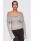 Dámský svetr OMBRE OW-SW-E0011 TAUPE