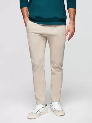 Pánské tepláky OMBRE OM-PABS-0304 LIGHT BEIGE