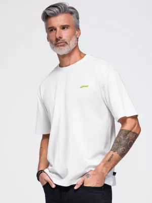 Pánské tričko OMBRE OM-TSPT-0284 OFF-WHITE