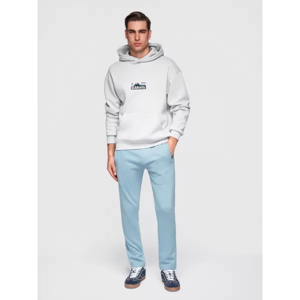  Pánské tepláky OMBRE OM-PABS-0304 LIGHT BLUE 