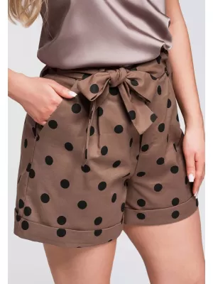 Dámské kraťasy OMBRE OW-ST-E0014 BROWN
