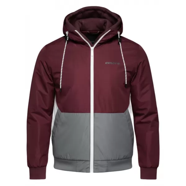  Pánská bunda OMBRE C584 BURGUNDY AND GREY 