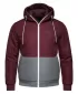 Pánská bunda OMBRE C584 BURGUNDY AND GREY