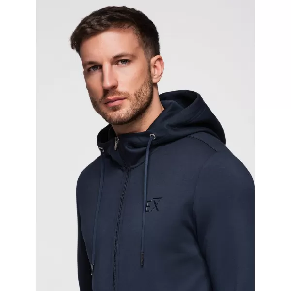  Pánská mikina OMBRE OM-SZBC-0196 NAVY BLUE 