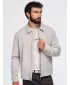 Pánská přechodná bunda OMBRE OM-JANP-0224 GREY-BEIGE