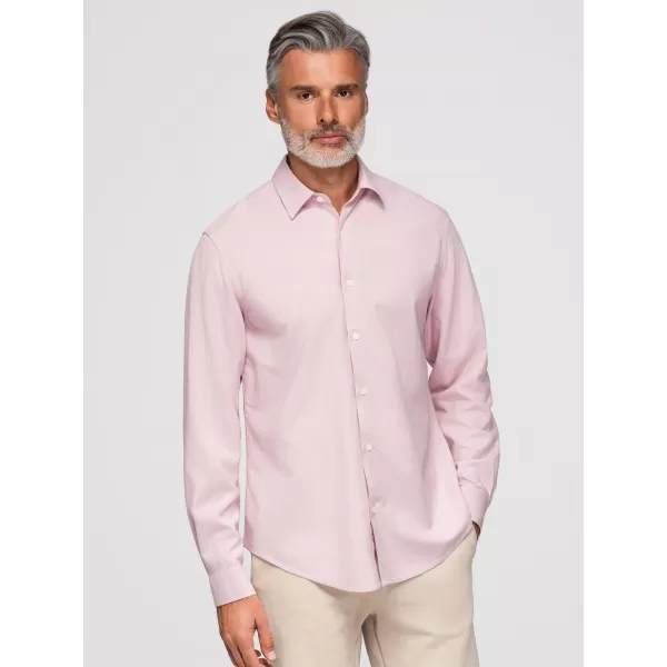  Pánská košile OMBRE OM-SHCS-0190 PASTEL PINK 