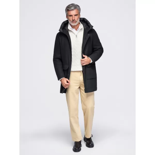  Pánská parka OMBRE OM-COWC-0161 BLACK 