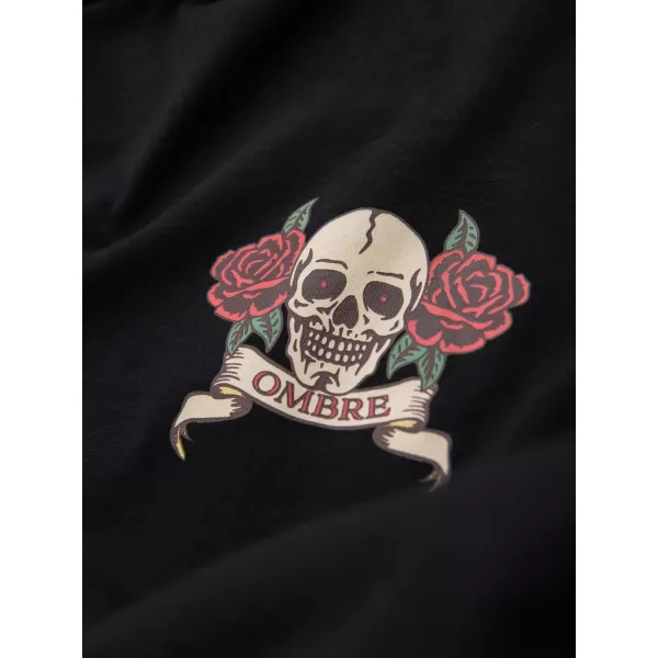  Pánské triko OMBRE OM-TSPT-0257 BLACK 