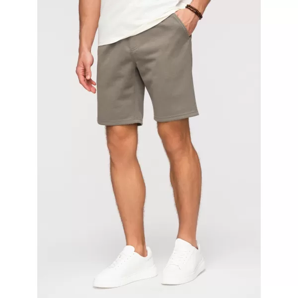  Pánské kraťasy OMBRE OM-SRSK-0124 KHAKI 