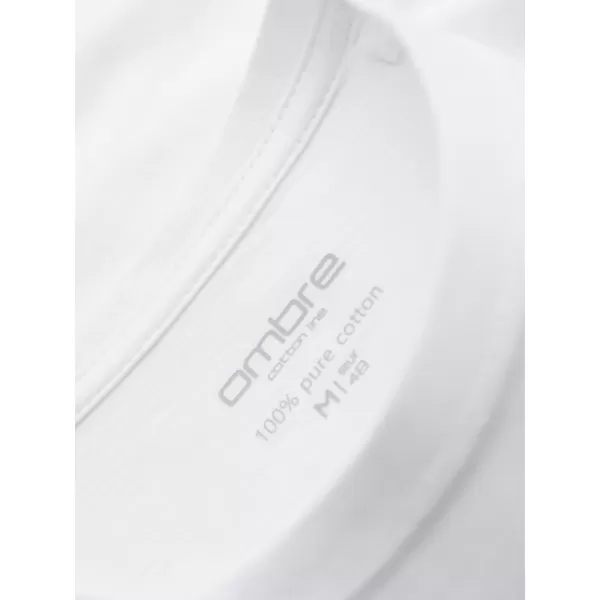 Pánské triko OMBRE OM-TSBS-0268 WHITE 