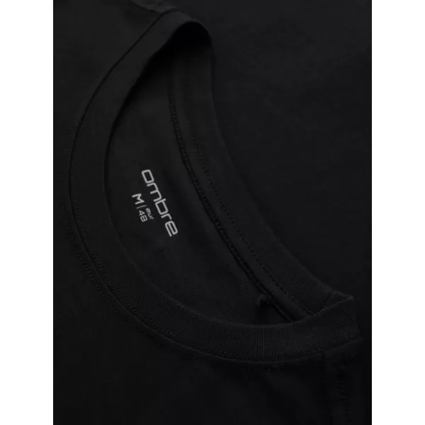  Pánské triko OMBRE OM-TSPT-0257 BLACK 