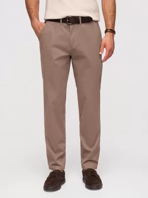 Pánské kalhoty OMBRE OM-PACP-0293 BROWN